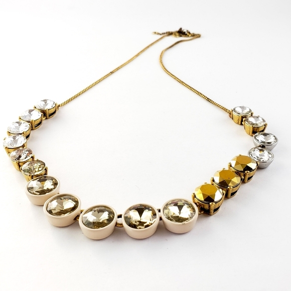 J. Crew Necklace Brulee Mixed Stones - Picture 1 of 16